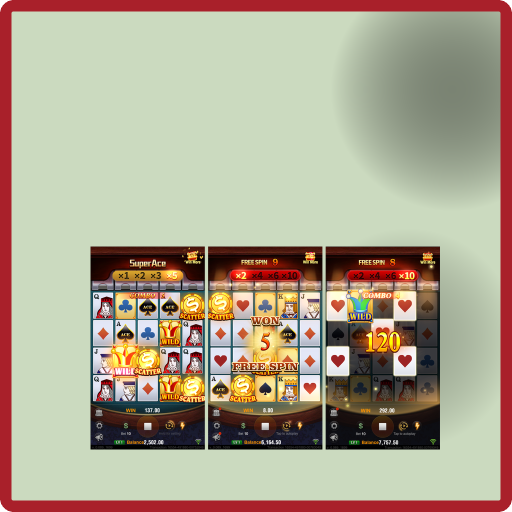 Super Ace · Tampilan Aplikasi GG999